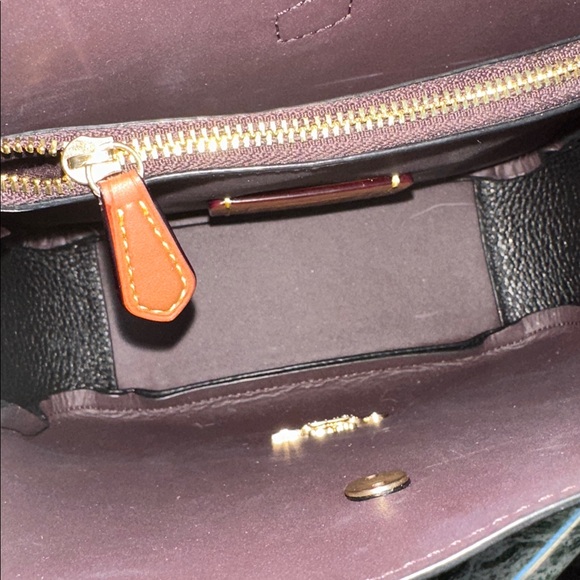 NWOT Coach Black Pebbled Leather Crossbody Bag - Picture 7 of 7